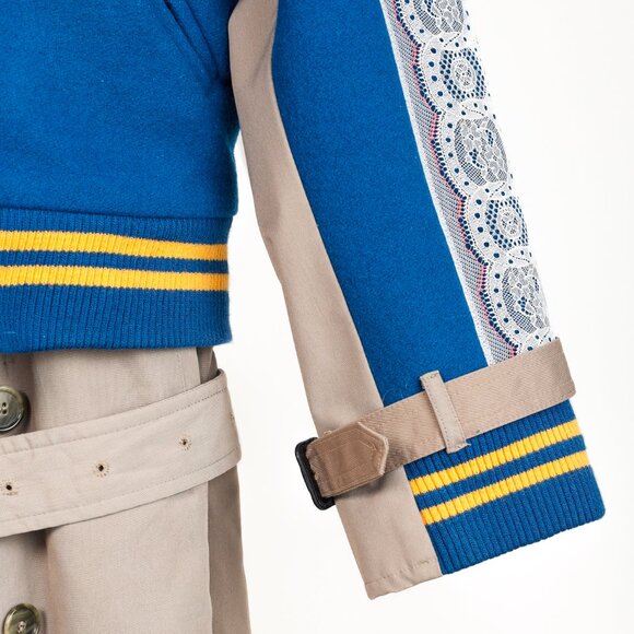 Dry Clean Only Varsity Trench Coat - Picture 7 of 16